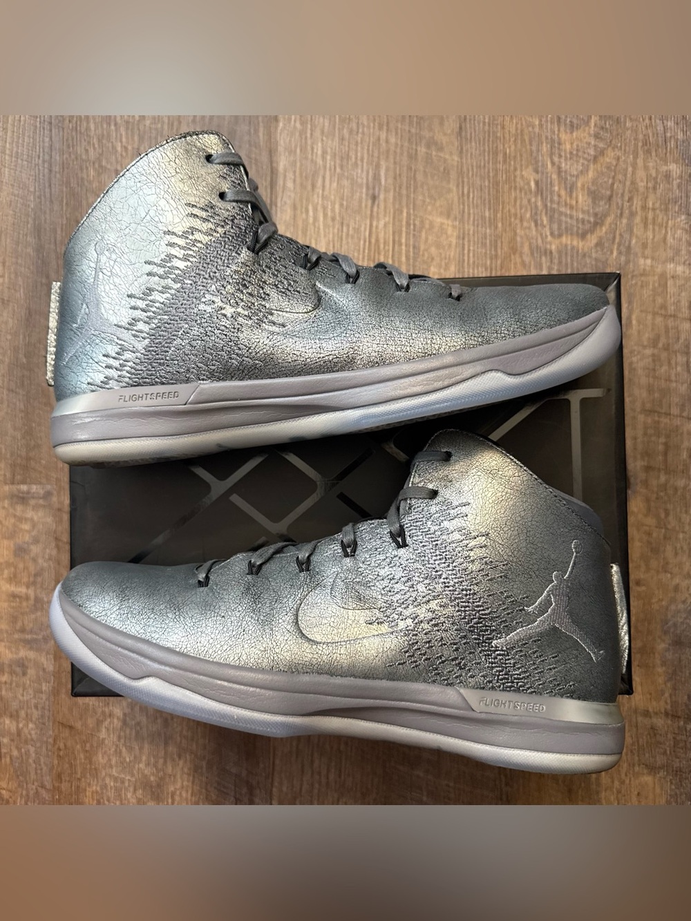 Nike Air Jordan 31 XXXI Metallic Silver Battle Grey